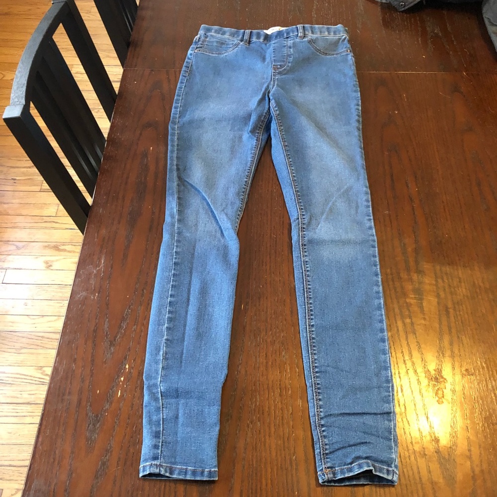 Skinny blue jegging